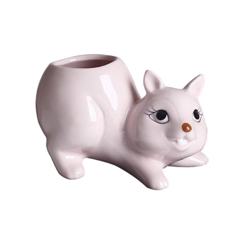 Ručně vyráběný Mini Kreslený Keramický Sukulentní Květináč Květináč Dárek Keramický Květináč Nádoba pro Vnitřní Zahradu Dekorace na Stůl