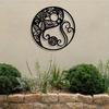 Vintage Mandala Metal Wall Art, Weather Resistant Iron Sculpture for Home Garden Balcony Christmas Gift