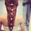 6 Pcs Starfish U Shape Braid Headwear Wedding Party Hairpin Hair Accessories