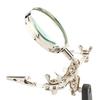 Magnifier Clamp Holder Stand 360 Degree Rotatable Lens for W/ 2 Adjustable Allig