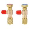 2pcs Liquid Safety Valve R410A R22 Air Conditioning Refrigerant 1/4 "Safety Adapter