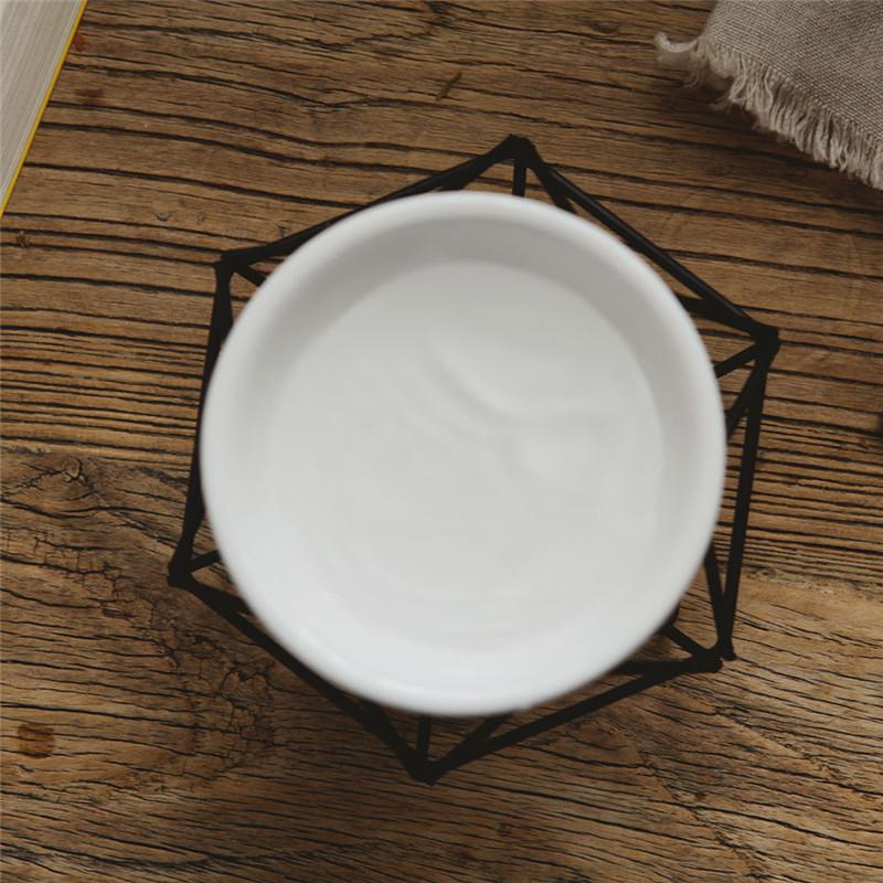 Stojan na svíčku Keramická olejová lampa Nerezová základna Aroma hořák Domácí dekorace Ornament Meditační dárek