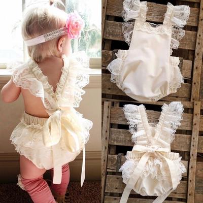 lace ruffle jumpsuit