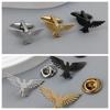 Smooth Eagle Brooch Cufflinks European American Personality High-end Exquisite Animal Suit Jacket Accessories