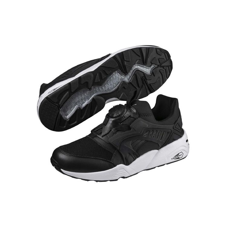 Puma Disc Blaze Fabric Comfortable Versatile Shock Absorbing Durable Low Top Lifestyle Casual Shoes Unisex Casual Shoes Black 365511-01