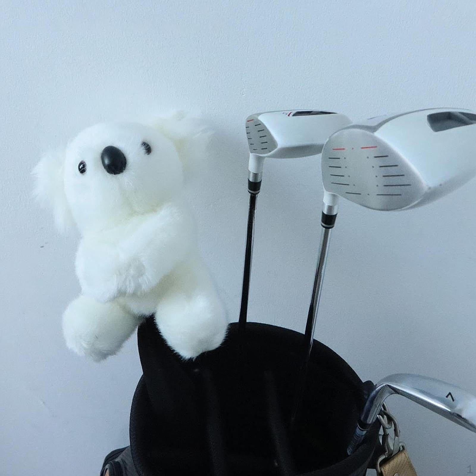 

Чехол для гольфа Чехол для клюшек для водителей Гибридный подарок Забавный, легкий, аксессуары для гольфа, White