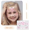 Ruikalong June 1st Kids' Waterproof Face & Forehead Cartoon Tattoo Stickers for Face Painting