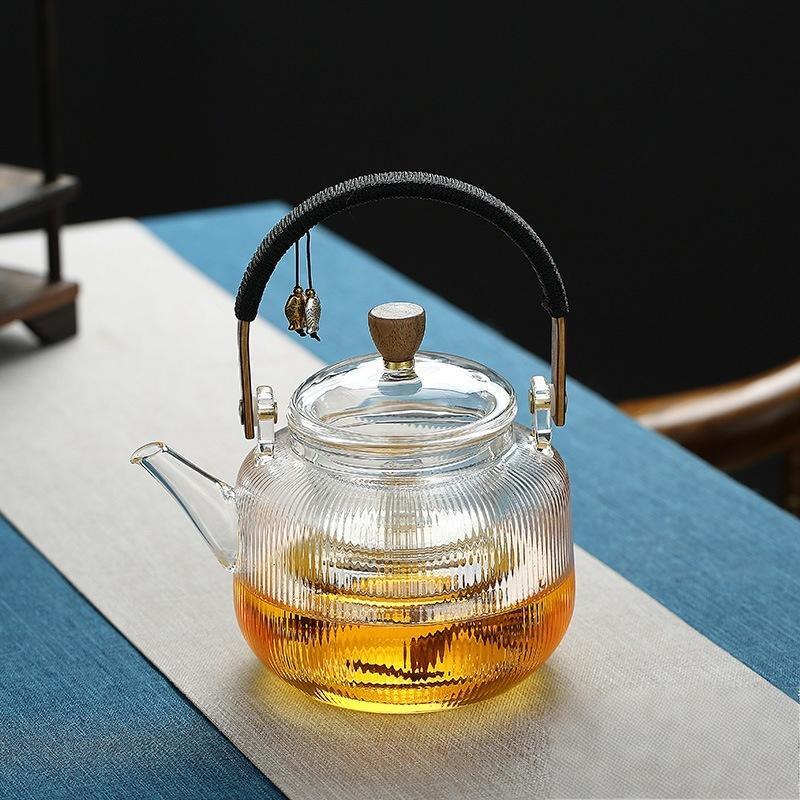 

Zuo Zhi Xun Glass Steaming Teapot & Kettle Set
