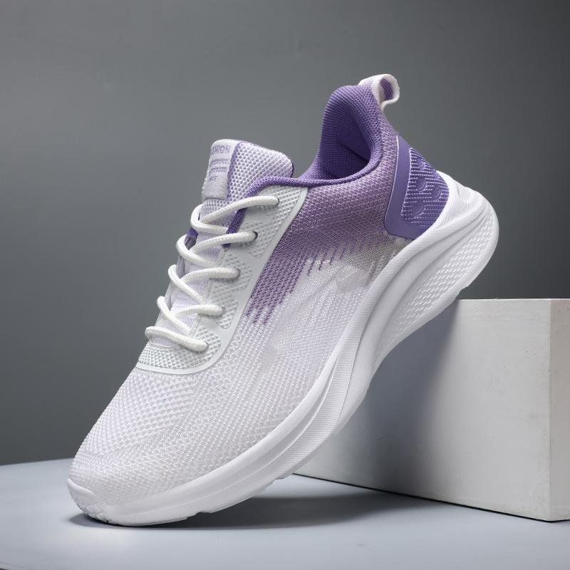 2025 new breathable casual sports running shoes flying woven mesh shoes lightweight soft sole women's sports shoes women's shoes