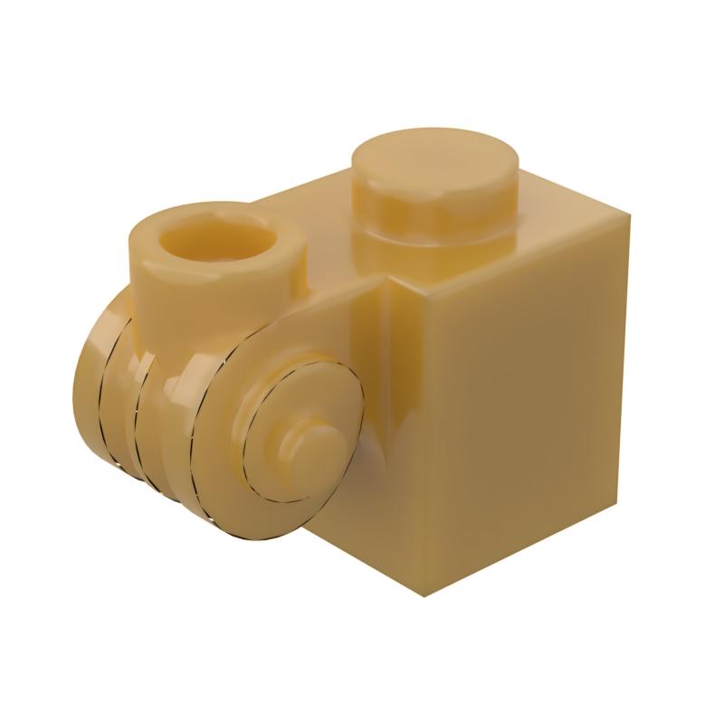 

MOC 10PCS 20310 1x1 Construction Blocks Package Featuring Scroll Hollow Studs Bricks Instructive Idea Assemble Toy Children Birth Date Kid Present -A5809