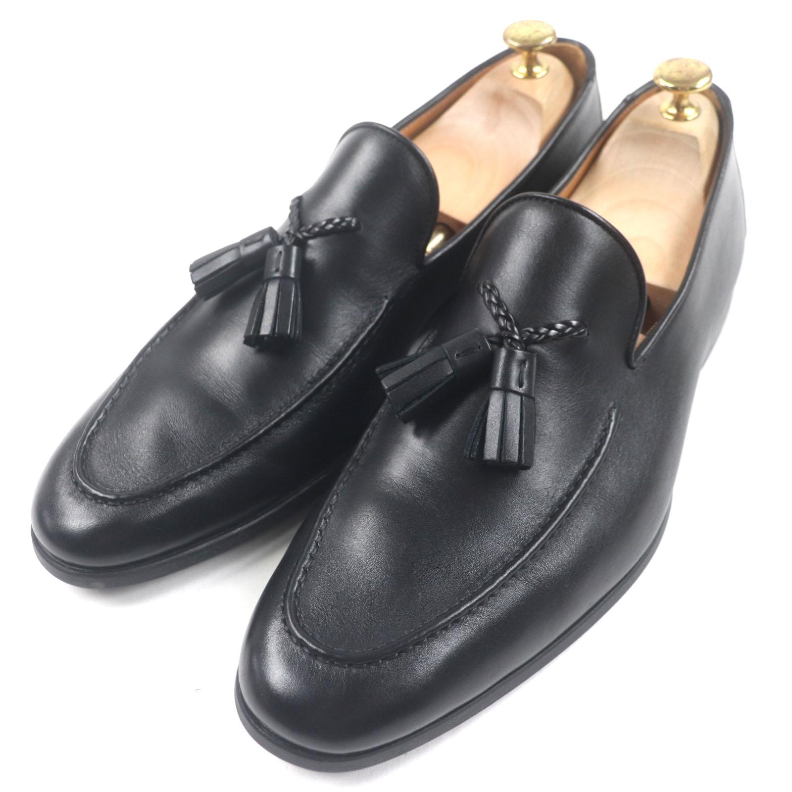 

MAGNANNI loafers U-tip tassel black leather mens 43 21883 Used