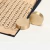 Brass Paperweights Heavy Paper Compact Portable Decorative Weight Block Stability Desktop Ornament
