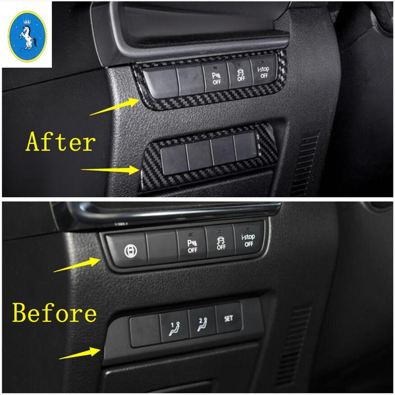 ABS Auto Left Side Central Control Head Lights Lamps Switch Button Panel Cover Trim For Mazda 3  -  Interior Accessories