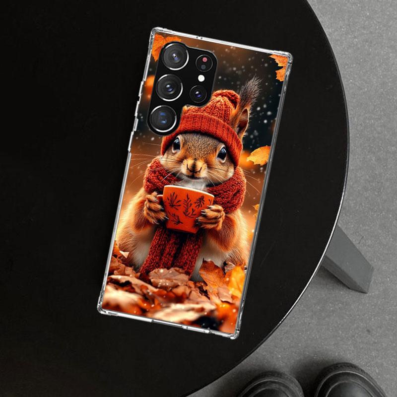 Animal Squirrel Phone Case Cover for Samsung Galaxy S26 S25 Edge S24 S23 Ultra S22 Plus S21 FE S20 + Art Customized Fundas Galax