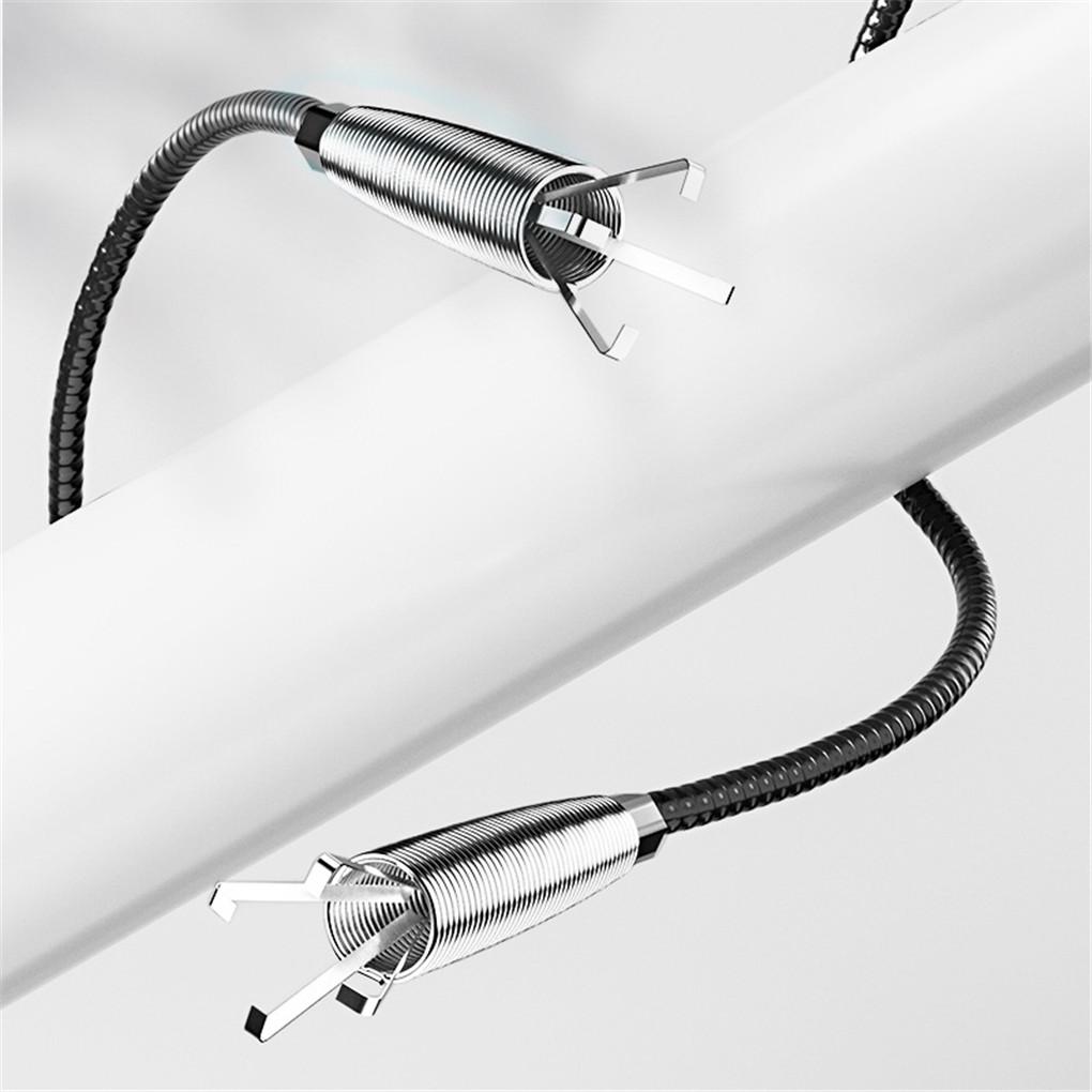 Drain Sewer Dredge Spiral Drain Clog Remover 1.6m Spring Pipe Dredging Tool with Grapnel for Kitchen