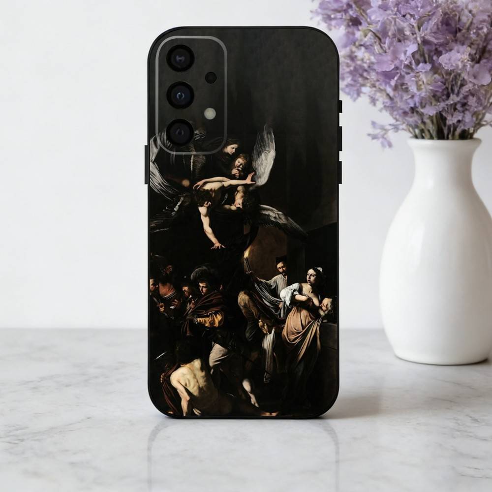 Art C-Caravaggio P-Paintings phone Case For Samsung Galaxy A73,A72,A71,A70,A53,A52,A51,Others Soft Black Shell