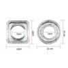 10pcThick Aluminum Foil Stove Burner Gas Oven Cover Reusable for Gas Stove Top Liners Oil-proof Cleaning Pad Square Round Mat