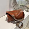 Vintage Shoulder Bag For Women Fashion Wide Strap Crossbody Bag Retro Pillow Messenger Handbag Ladies Tote