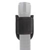 Étui de lampe de poche en cuir PU tissé en nylon, ceinture de service, support de lampe compact à pile D ouvert sur le dessus pour lampe de poche à pile D