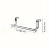 Towel Rack Over Door Towel Bar Hanging Holder Kitchen Towel Rack Stainless Steel Bathroom Kitchen Cabinet non-drilling rack