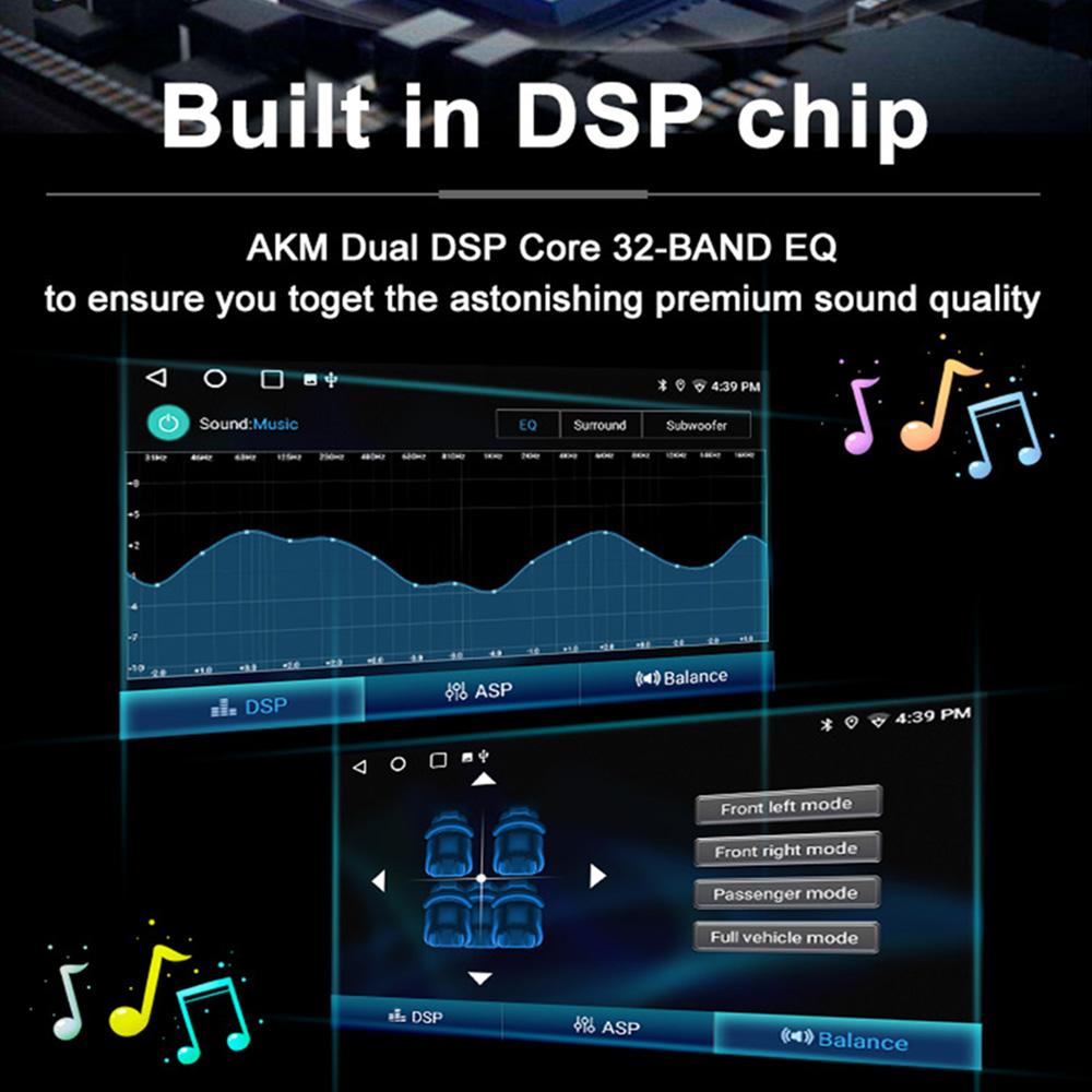 Reakosound 1Din 9 Inch 8-core Android Car Radio 4G CarPlay GPS Navigation Multimedia Video Player Head Unit