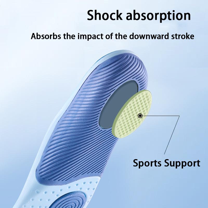 Arch Support Shoe Insole Men Women Shock Absorption Shoe Sole Flatfoot Orthopedic Insoles Comfortable Running Sports Pads 1Pair