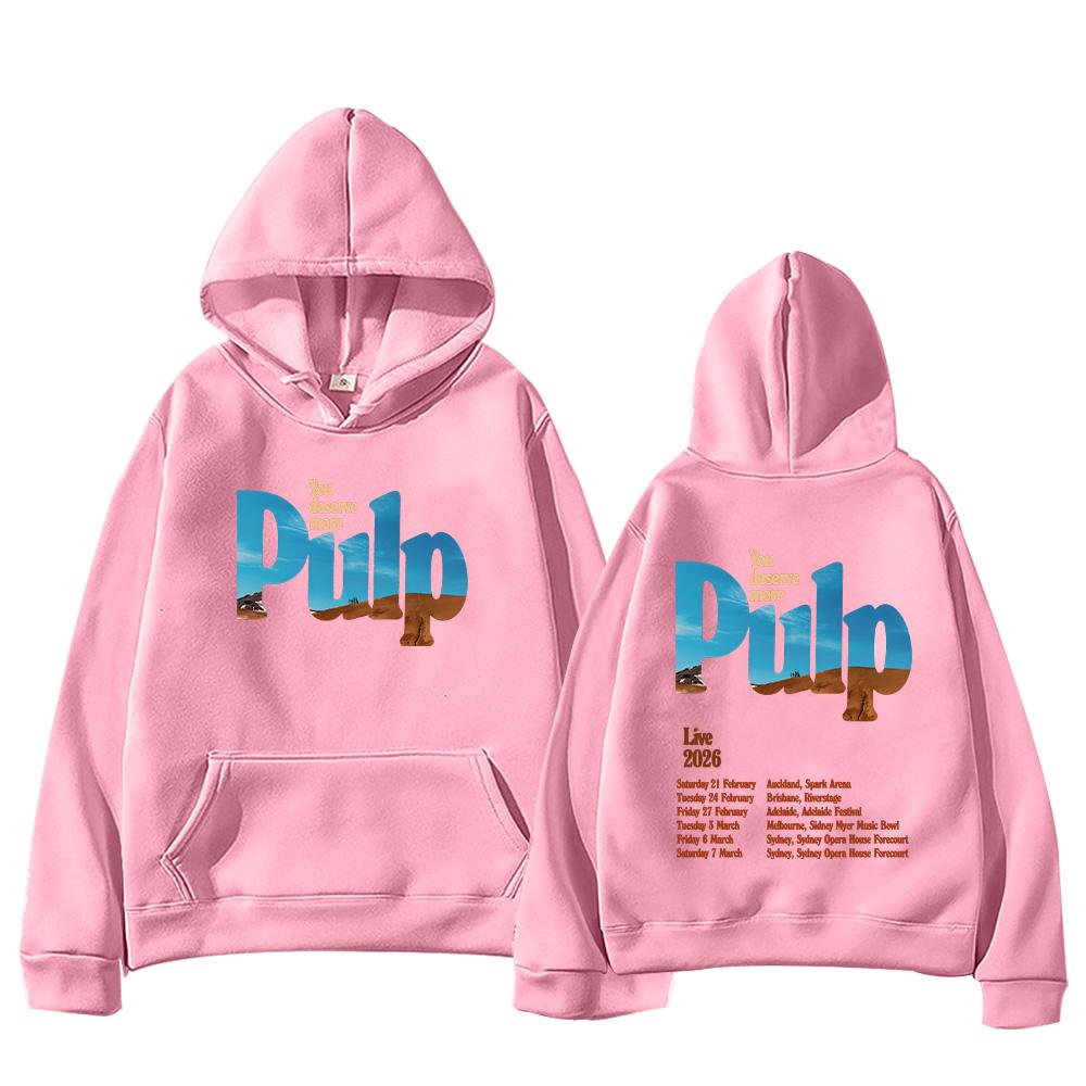 Pulp Rock Band Fashion Hoodies Pulp Live 2026 Graphic Clothes Women Men Casual Versatile Long Sleeve Pullovers Sweatshirts