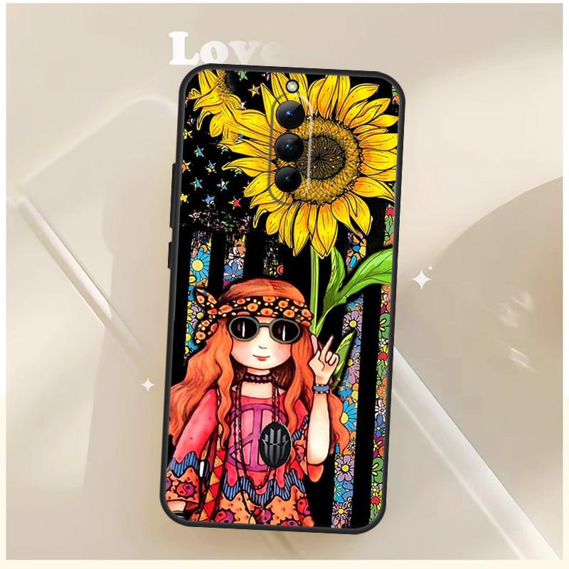 

Hippie Daisy Tie-dye Flower Peace Case For ZTE Nubia Red Magic 10S 9S 8S 8 9 10 11 Pro Plus 6 7 7S 6S For RedMagic 10 Air Cover Red Magic 9S Pro