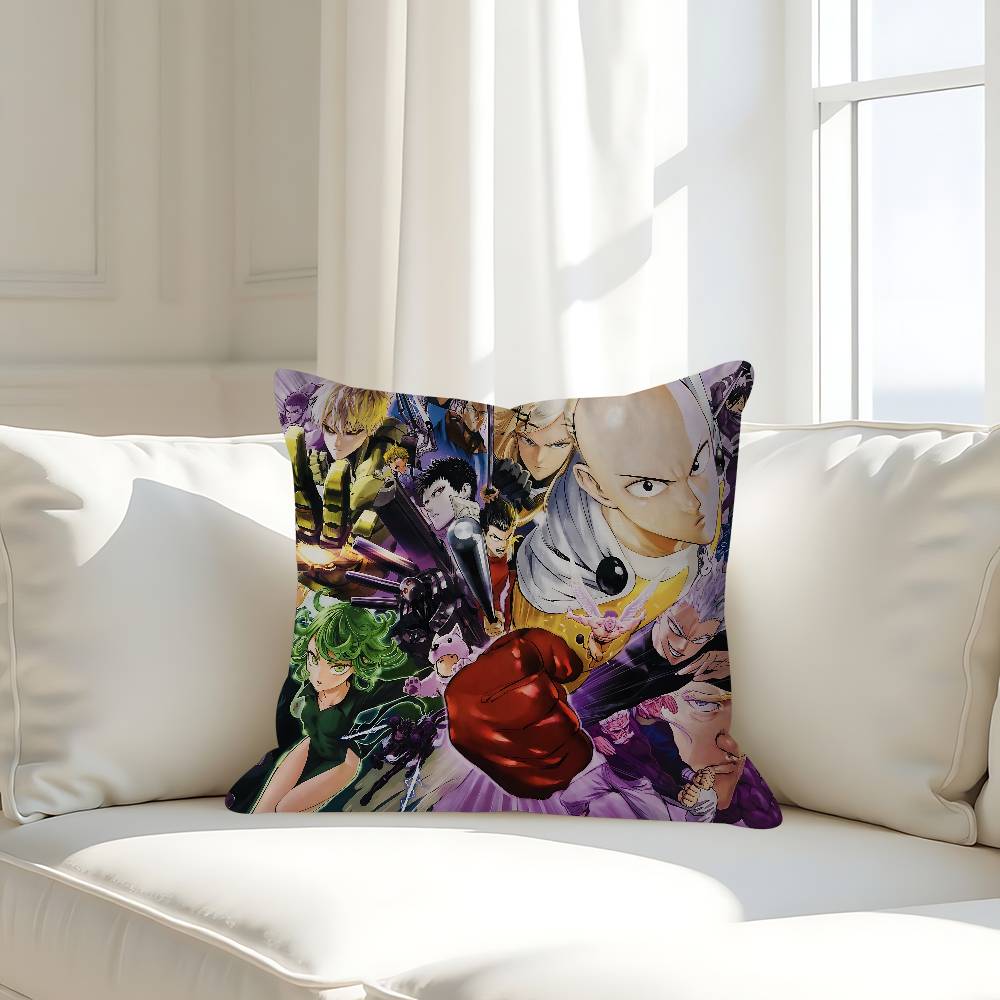 Anime O-One-Punch-Man Kissenbezug Abnehmbar Waschbar Kissenbezug – Ganzjahresweichleinen