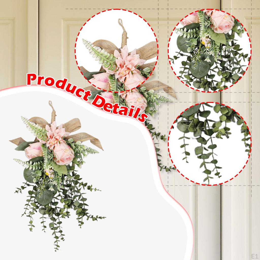Artificial Garland, Reusable Wreath for Hanging, Housewarming Parties, Weddings, And Fireplace