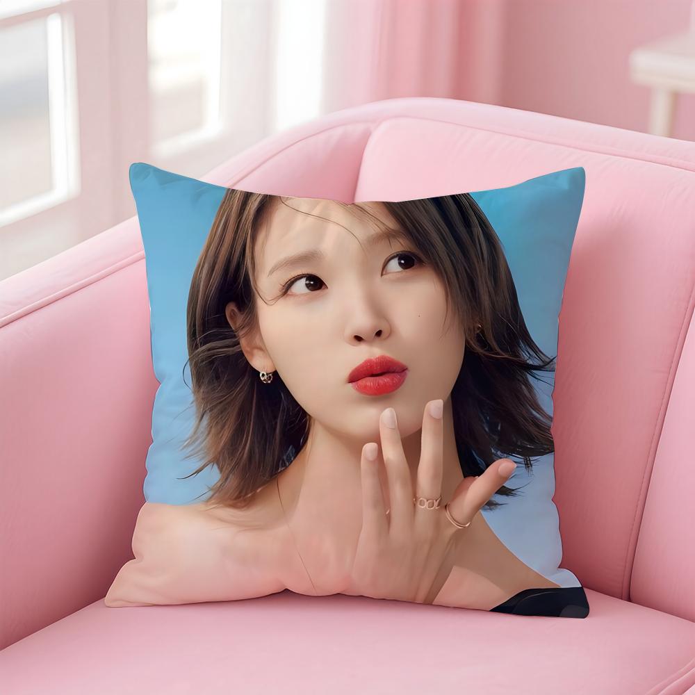 singer versatile IU LLee Jieun Cushion Cover Pillow Case Soft Skin Friendly Fabric Concealed Zipper