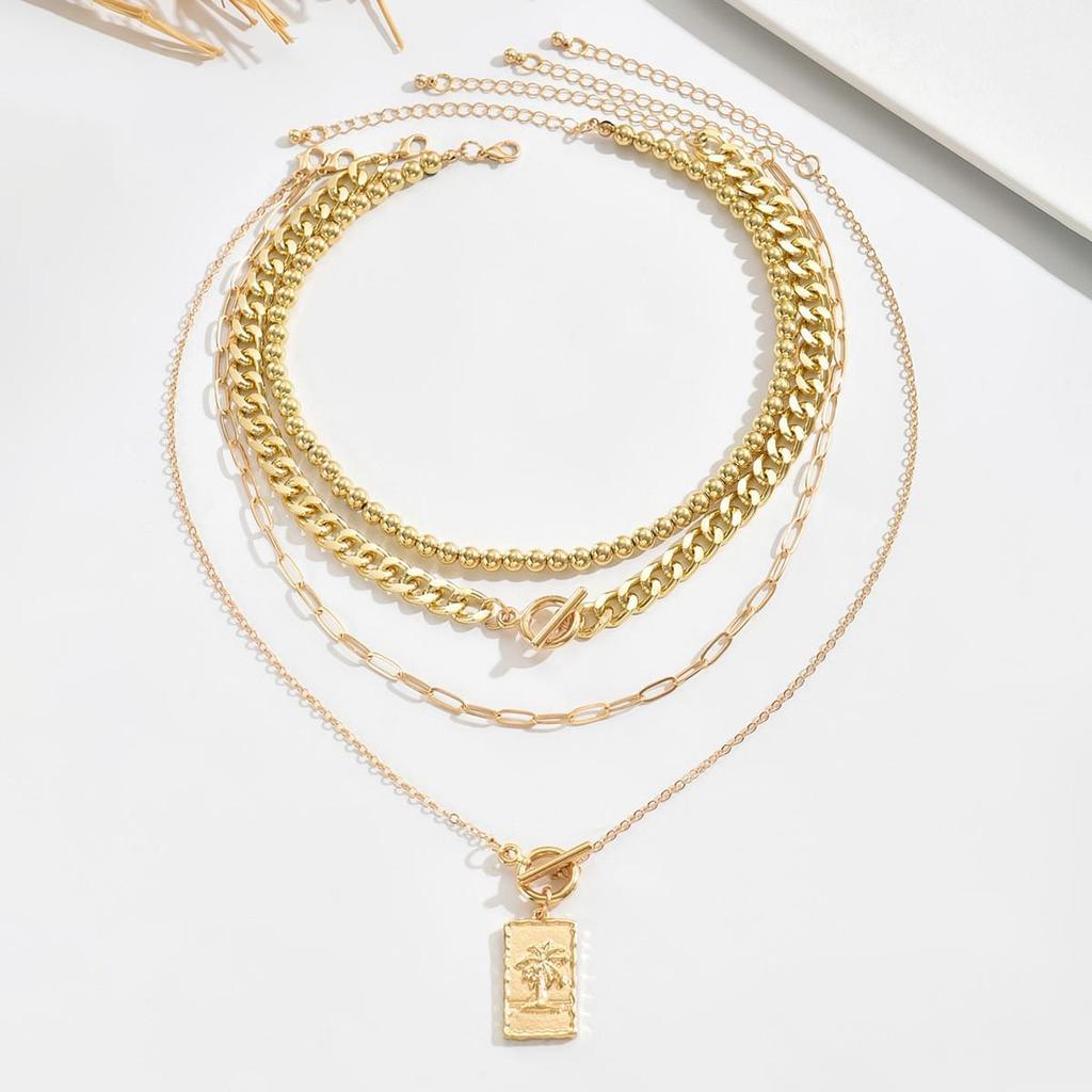 European-American Starfish Necklace & Earring Set: High-End Clavicle Chain, Light Luxury Vacation Style for Women.