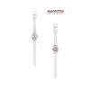 Swatch Lk343e Time To SWatch Silver GliStar Too Women S Urethane Watch