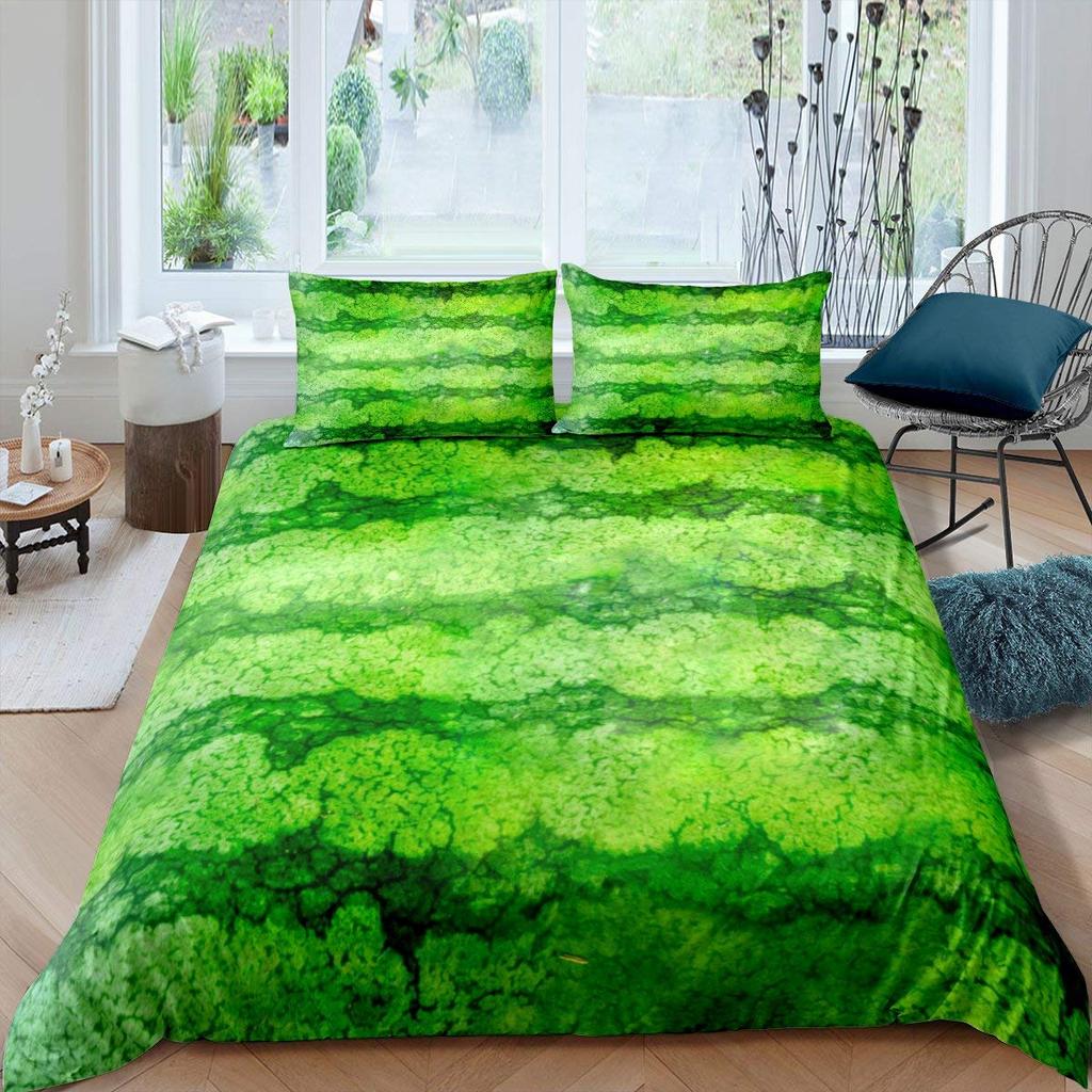 Lemon Fruit King Queen Duvet Cover Summer Cartoon Vegetable Plant Bedding Set For Kids Teens Adults Papaya Polyester Quilt Cover