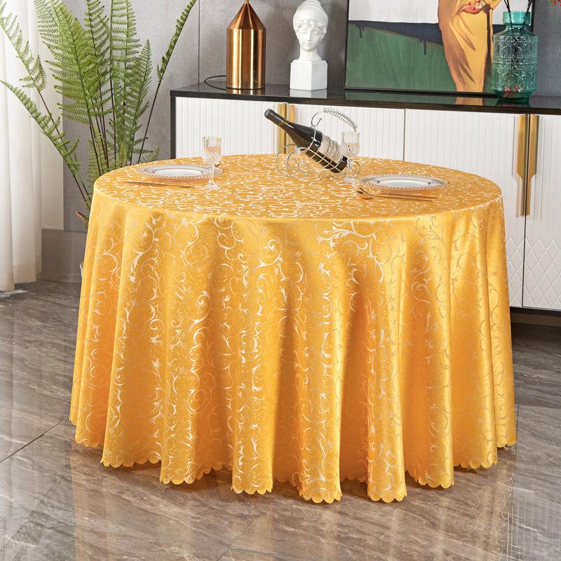 Round Table Tablecloth European Restaurant Hotel Table Tablecloth Tablecloth Decorative Table Mat Table Mat Cloth