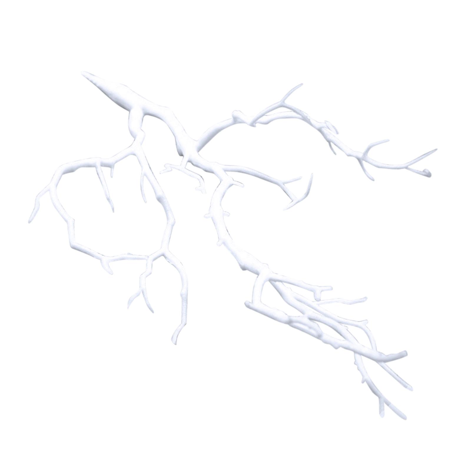 

Artificial Coral Branch Antler Headdress Simulated Plant Plastic Lifelike Festival Supplies Simulation Twigs Home Decor білий