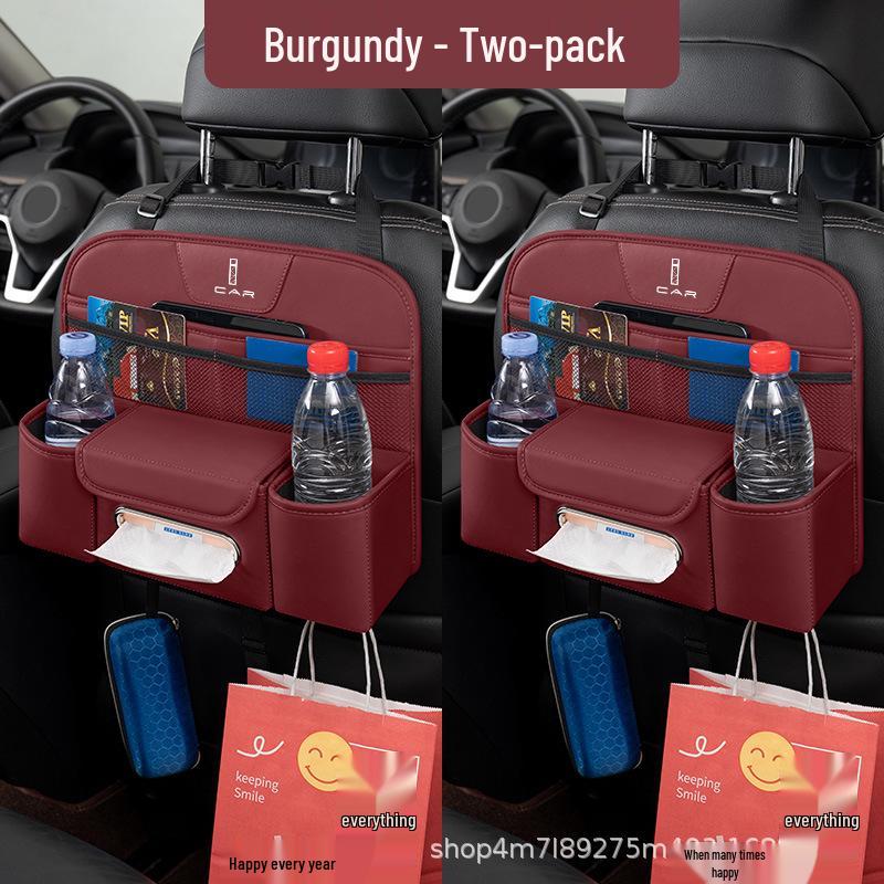 ICAR V23 03T Multifunktionaler Getränkehalter und Aufbewahrungstasche für die Rückseite des Autositzes