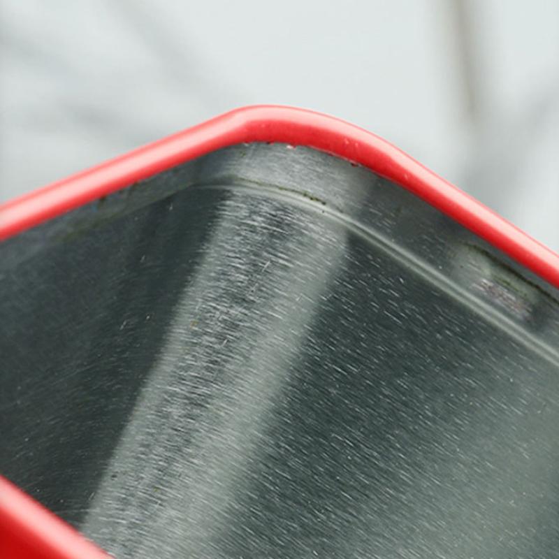 Tin Plate Storage Box Sealed Tea Caddy Small Square Coffee Jar Tea Leaves Container Cans Small Tinplate Spices Storage Boxes