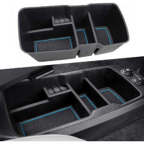 

MARCHFA Center Console Lower Organizer Tray Compatible for Kia EV6 Accessories 2026 2025 2024 2023 Armrest Bottom Storage Box (Black) синій