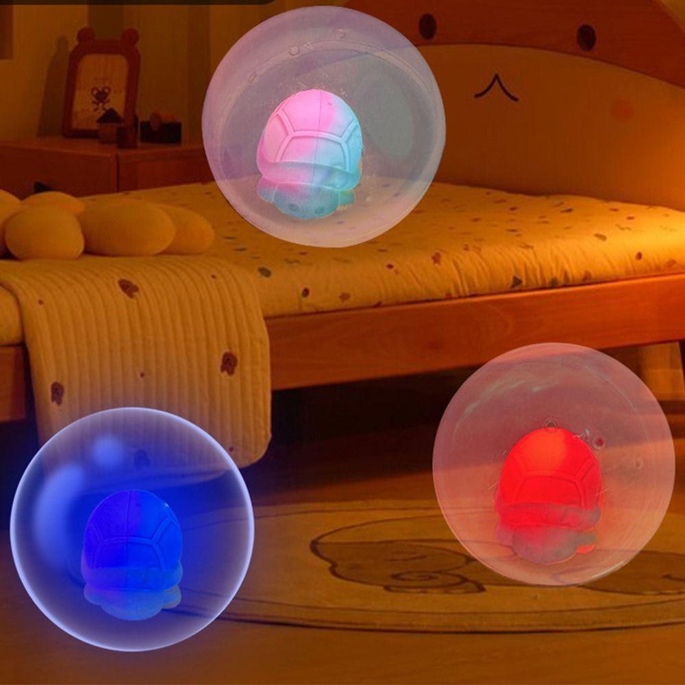 Cartoon Lighting Bubble Ball Kawaii Toddler Night Light Funny Luminous Jumping Ball  Bedroom