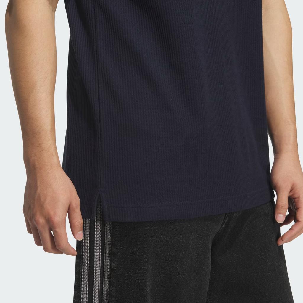 adidas Originals Striped Logo Raglan Short Sleeve T-Shirt Unisex Tops Blue KB5461