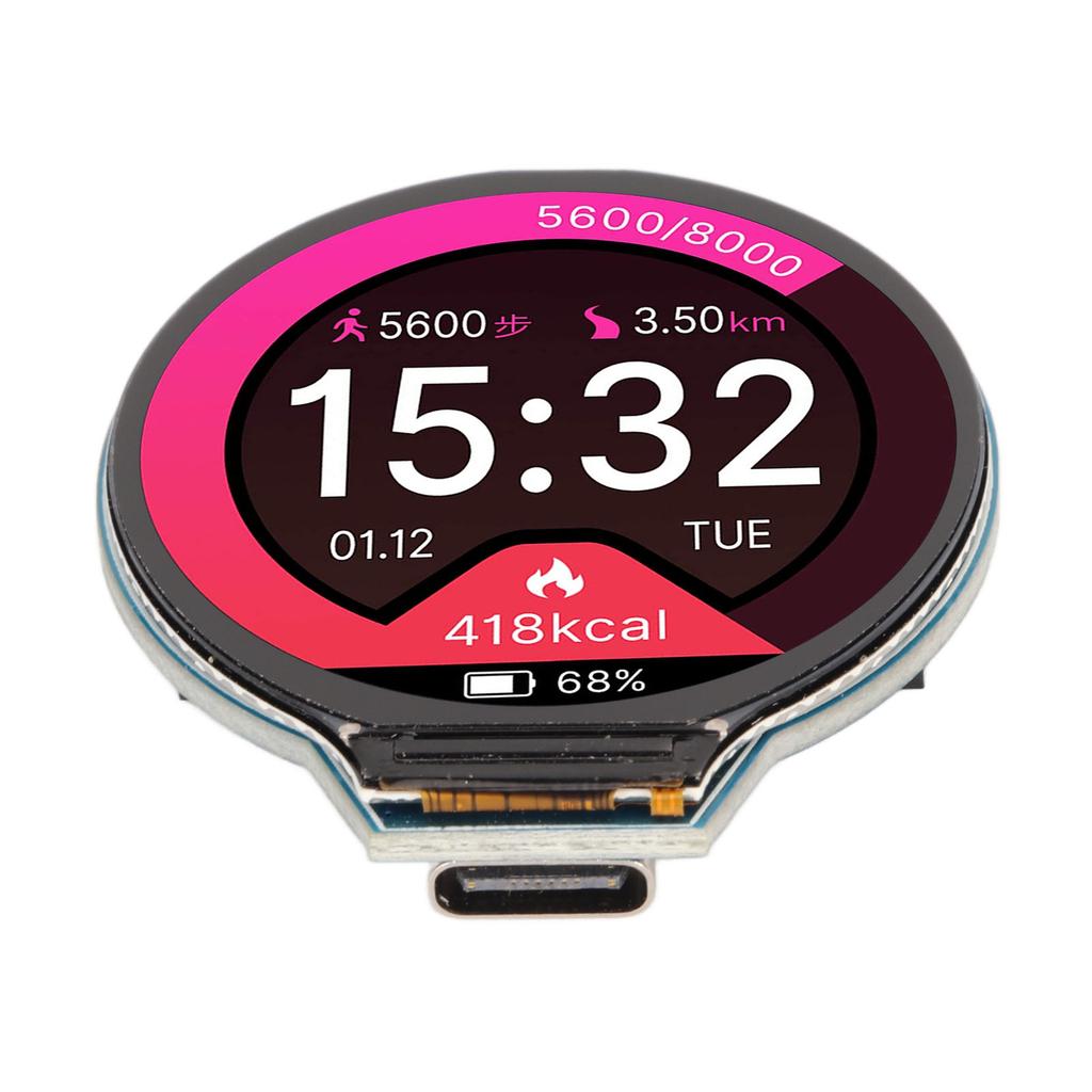 RP2040 MCU Board 1.28in LCD RP2040 Chip 133MHz 264KB SRAM 4MB Flash Round LCD Module for RasPi Pico DIY Replacement