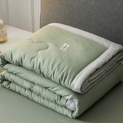 Japan Minimalist Thin Quilt Summer Cooling Blanket Soft Lightweight Thin Comforter Queen Air Condition Quilt Bedspread Washable