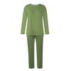 Women 2 Piece Outfits Two Piece Outfits Sets Long Sleeve Top Long Pants  Slim Fitting Home Suit Yoga Set