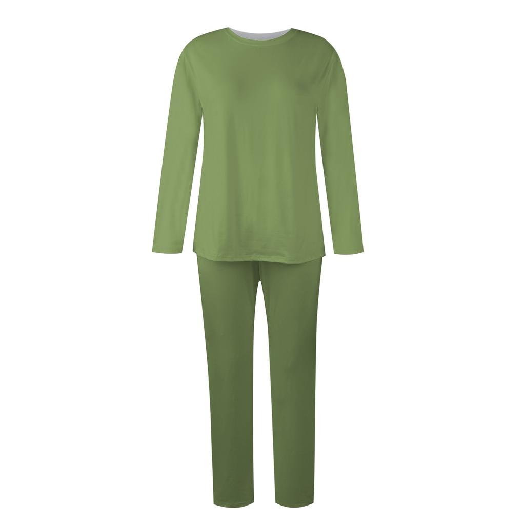 Women 2 Piece Outfits Two Piece Outfits Sets Long Sleeve Top Long Pants  Slim Fitting Home Suit Yoga Set