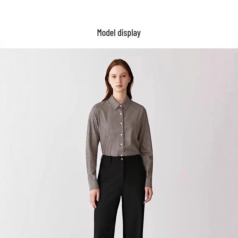 IC Xiaoye 2025 Autumn Women's Cotton Twill Long Sleeve Shirt