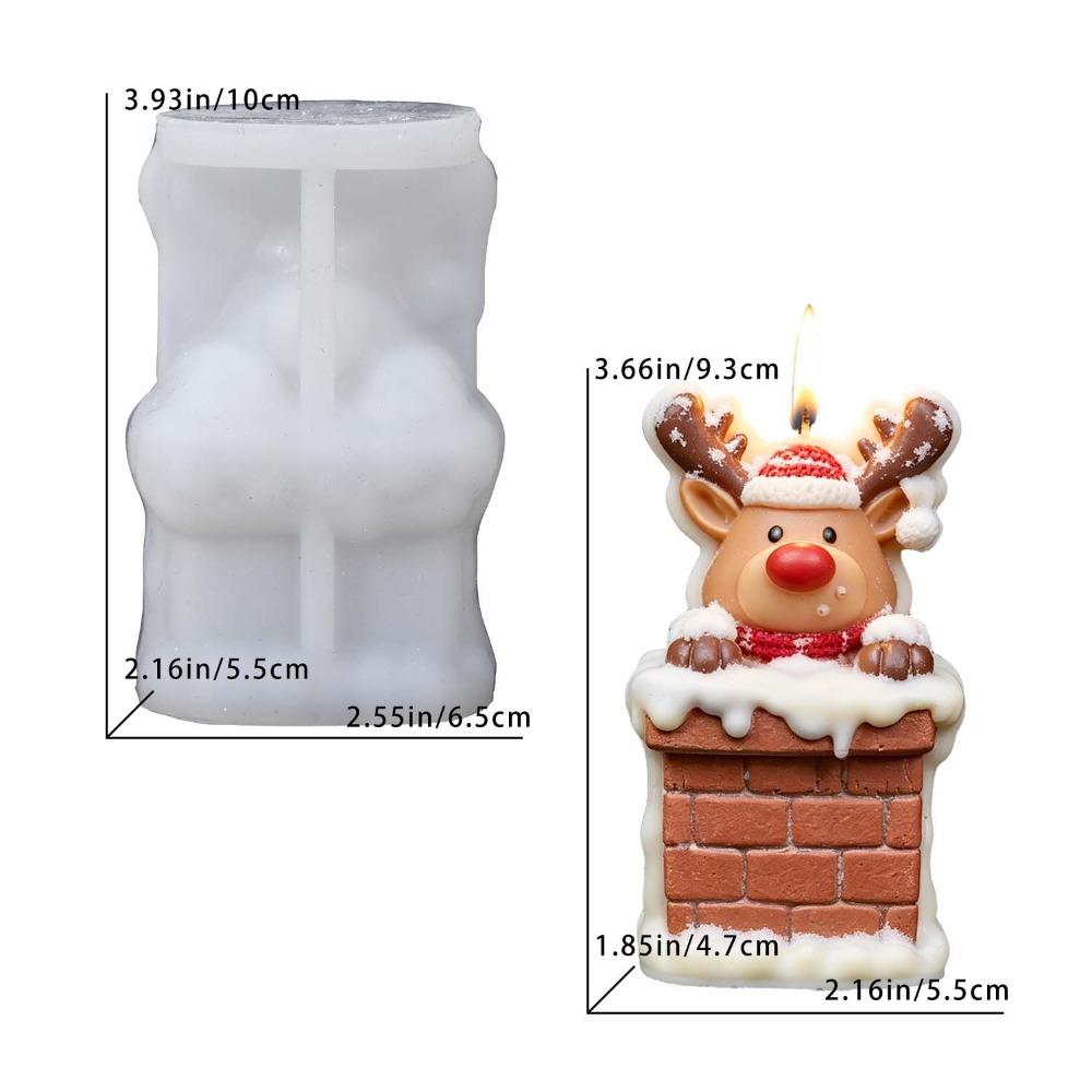 Silicone Christmas Ornament Mold Multi-purpose Epoxy Resin Plaster Mold  Gift Making