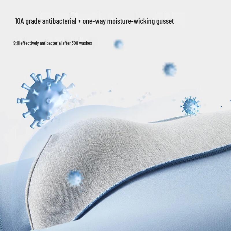 PLAYBOY Men's Pure Cotton Anti-bacterial Boxer Briefs