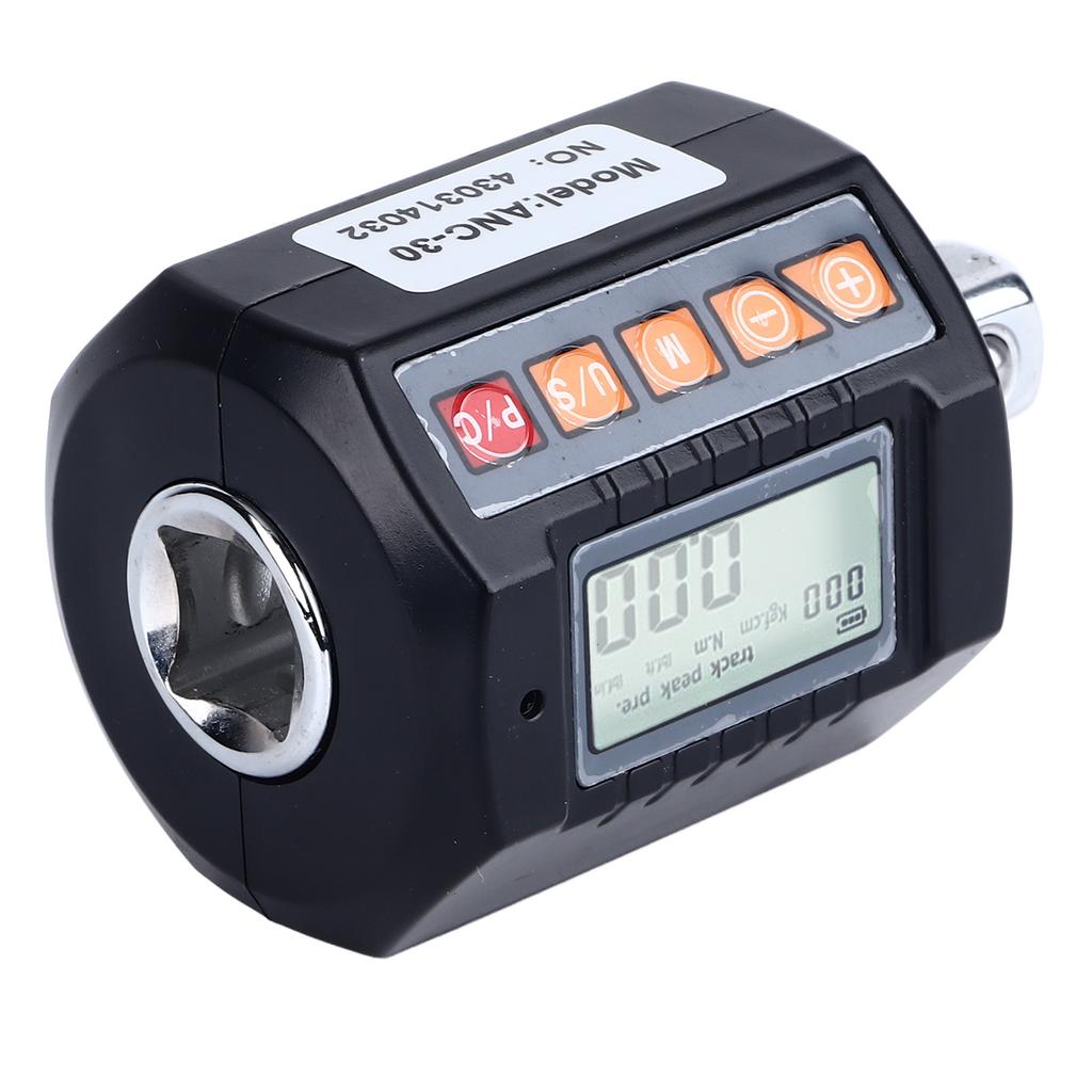 Digital Torsion Wrench Adapter 30N.m 4 Units LCD Backlit Display Torsion Meter with 14 and 38