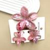Summer Hawaiian Flower Hair Claw Clip Fashion Plastic Flower Hairpins Ponytail Clips Barrettes Beach Hair Accessories Headwear